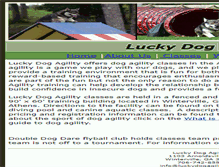 Tablet Screenshot of luckydogagility.com